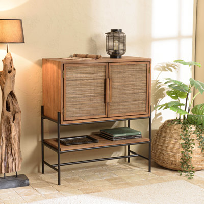 Aajaylah 88.5cm Solid Wood Sideboard