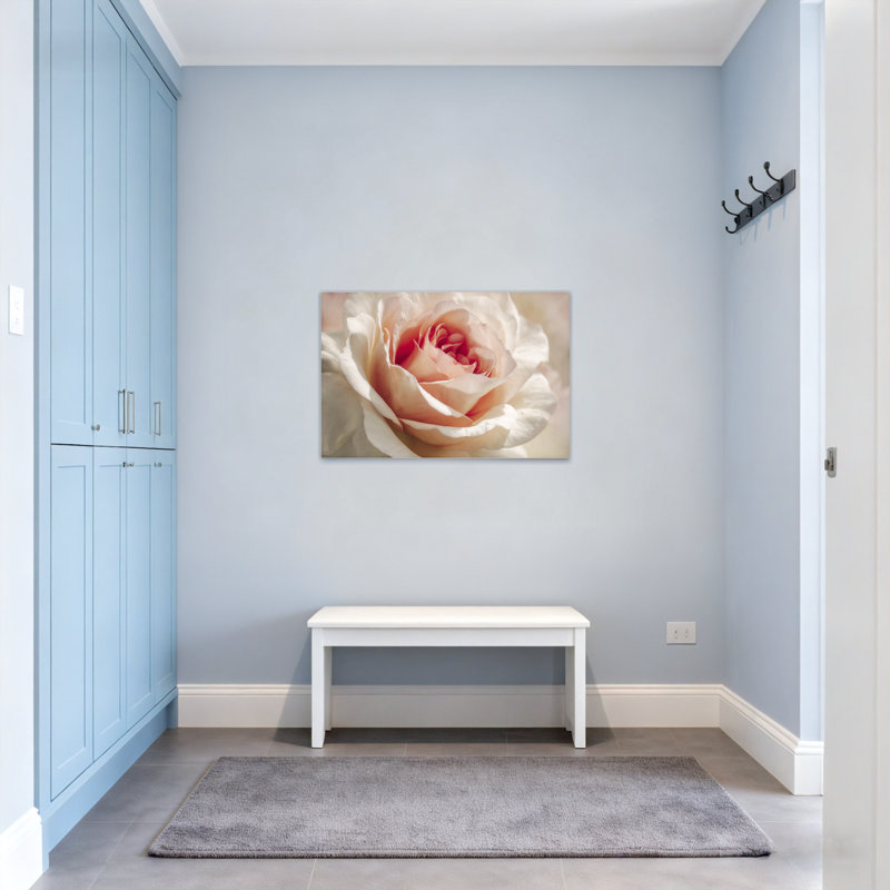 Plantes et fleurs, rose doux, gros plan sur toile, H 20 po x l 30 po