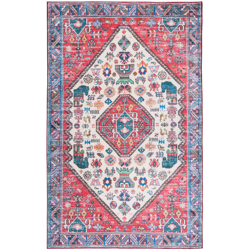 Tucson Performance Machine Washable Oriental Rug, Rectangle 4' x 6'
