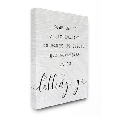 «L Let Go» par Daphne Polselli - reproduction d'art textuel