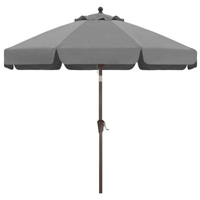 9’ Olefin Market Umbrella with Scalloped Valance and Tilt