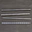Straight Line 10" x 0.25" Metal Liner Tile Trim in White Bronze