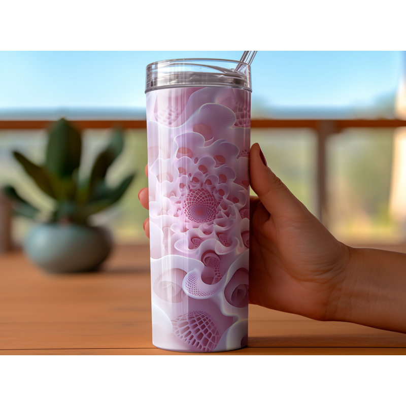 Choose Handmade Tumblers 591ml Vacuum Insulated Stainless Steel (18/8) Travel Tumbler with Straw