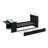 Twin Size Wooden Daybed Includes A Twin Size Trundle Bed, Desk, LED Lighting, And USB Connector-757381739-757381735