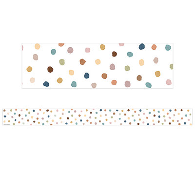 Bordure à pois peints