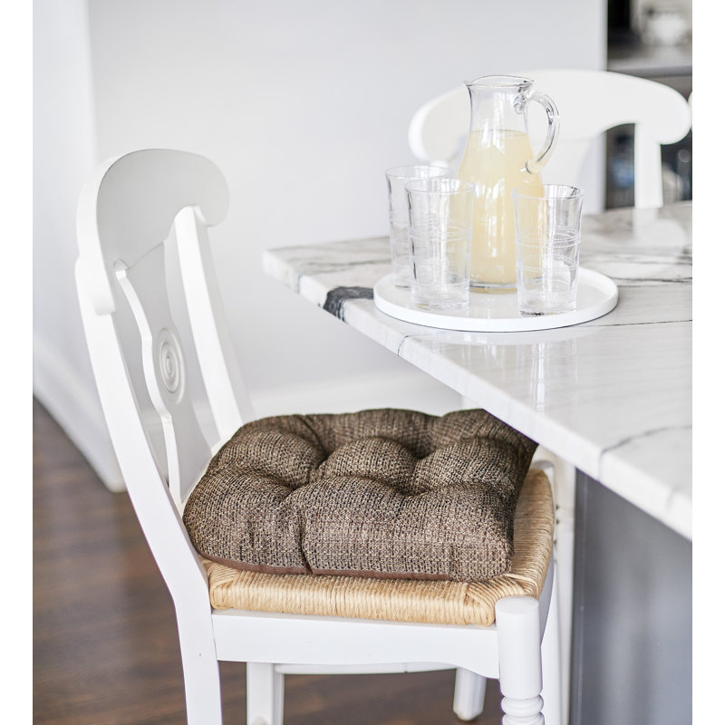 Coussins de siège larges antidérapants 17 po x 17 po, Chocolat