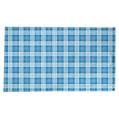 Plaid Cotton Blend Tablecloth