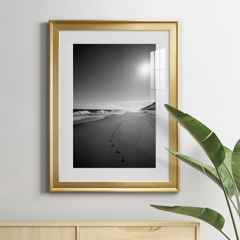 Heading East - Photographie avec cadre photo, Or, H 22,5 po x l 30,5 po x P 1,5 po