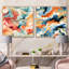 Cordovi - Collages abstraits, ensemble de 2 collages carrés-101858825-101858826