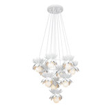 Pacha 10-Light Chandelier in White Cashmere by Breegan Jane