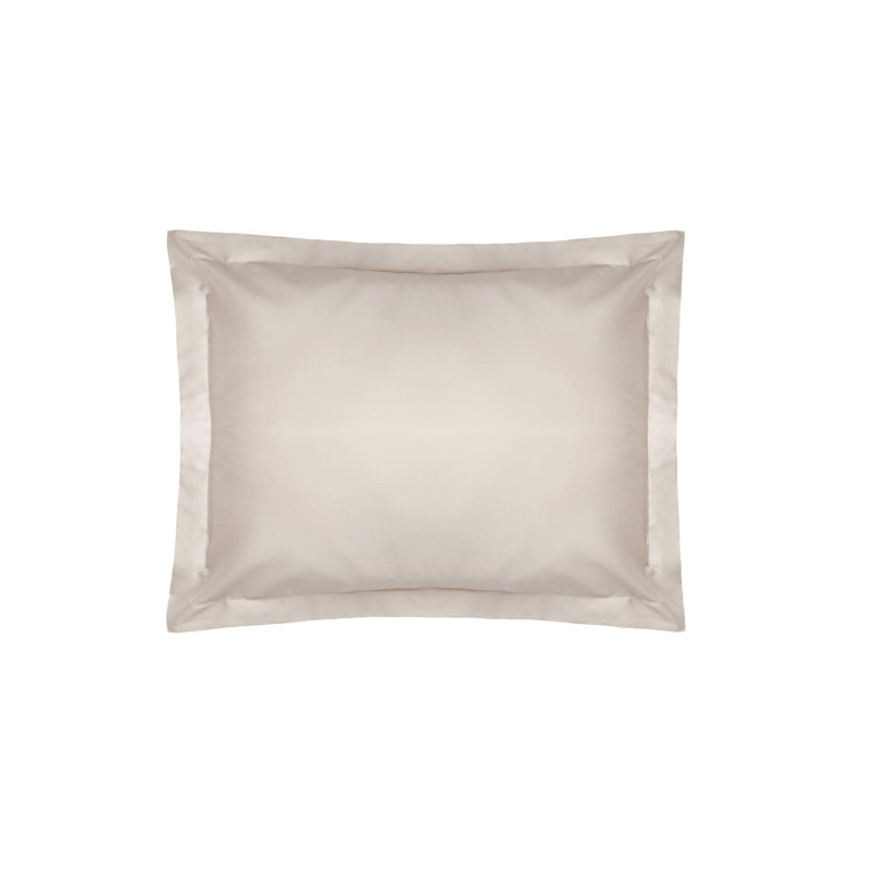 Plain Dye 400 TC Egyptian-Quality Cotton Oxford Pillowcase, White, 76cm H x 51cm W