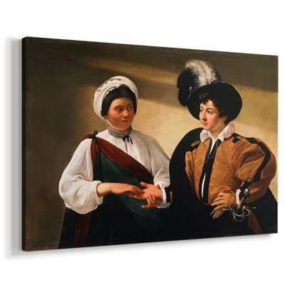 La diseuse de bonne aventure (version du Louvre) - Toile tendue Caravaggio-Gallery - c. 1595