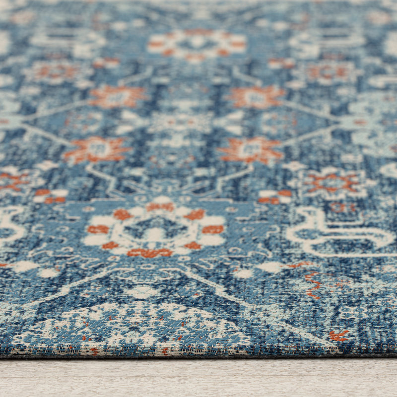 Alta Floral Pattern Chair Mat with Non Slip Backing, 0.25" H x 36'' W x 48'' D