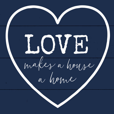 Home House Blue - Wrapped Canvas Print