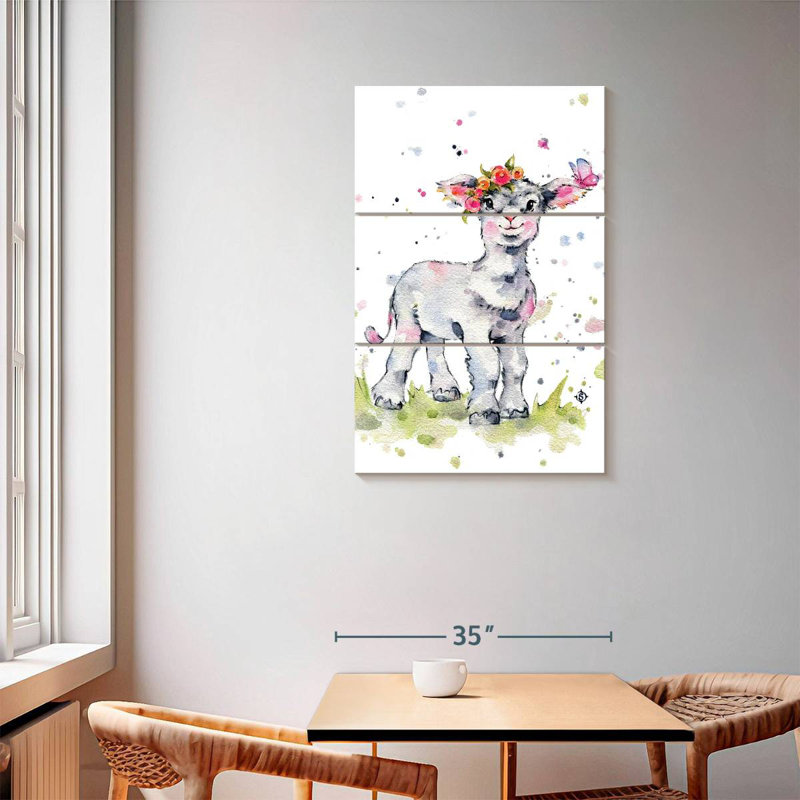 Brampt Sweet Lamb, 57" H x 36" W
