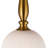 Kate - 1-Light Pendant - Brushed Brass with White Ribbed Glassware Shade-1047403109-1071076705