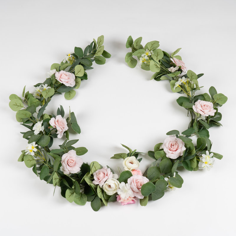 150cm Pink Mixed Floral Vintage Garland