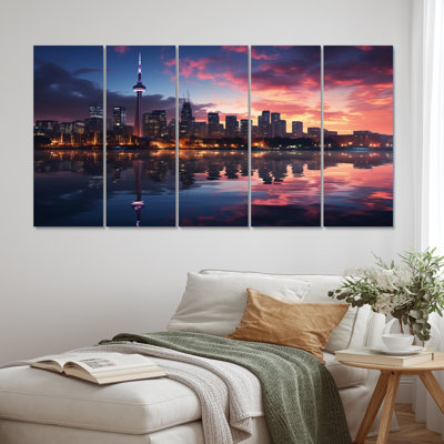 Toronto Canada Cityscape - 5 pièces sur toile tendue