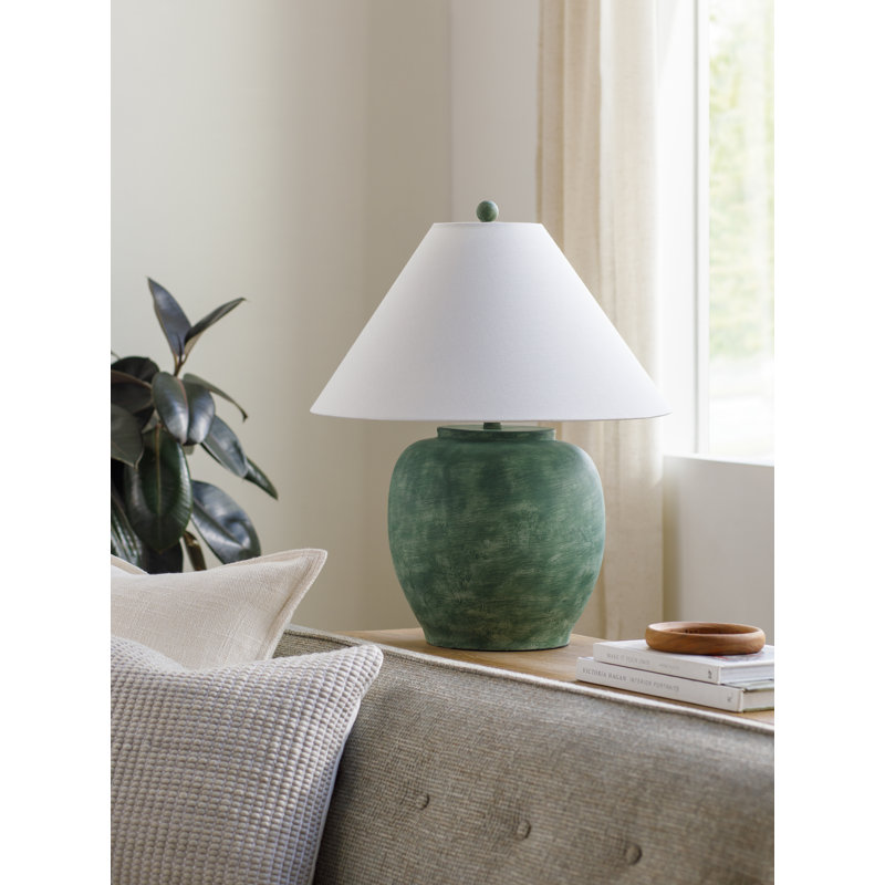 Lampe de table Kiku, Blanc, Vert