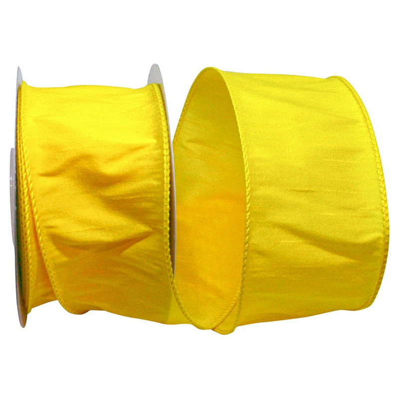 Ruban, H 2,5 po x l 360 po, Jaune