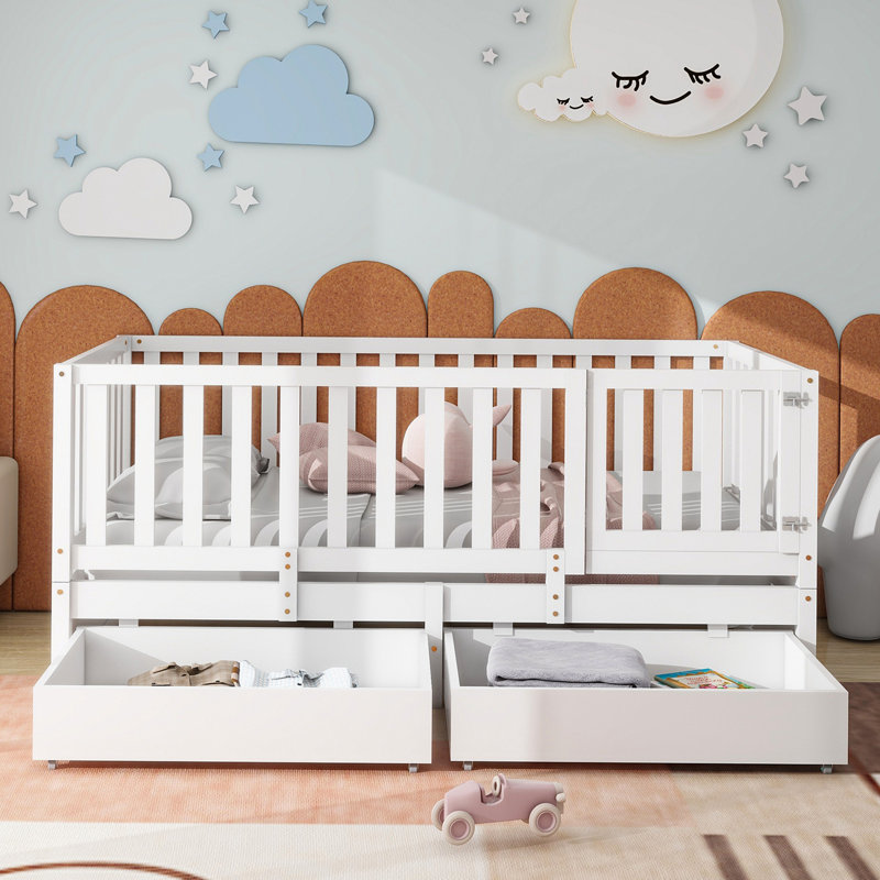 Braian Storage Bed, White, Twin