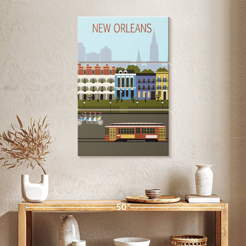 Affiche Sirci New Orleans City, H 32 po x l 20 po