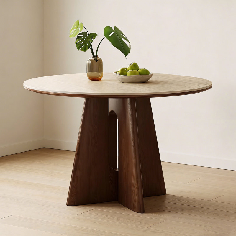 Table de salle à manger Mid-Century, H 29,5 po x L 43,3 po x l 43,3 po