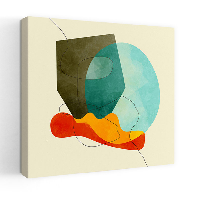 Art contemporain, art contemporain abstrait, H 32 po x l 32 po