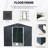 8ft x 10ft Outdoor Metal Storage Shed with meatl foundation-116106432-116106433