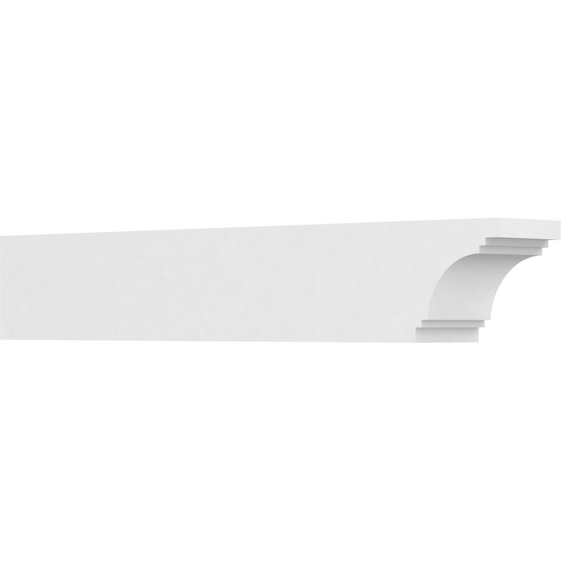 Queue de chevron standard en PVC de qualité architecturale Pescadero, H 6 po x L 5 po x P 36 po