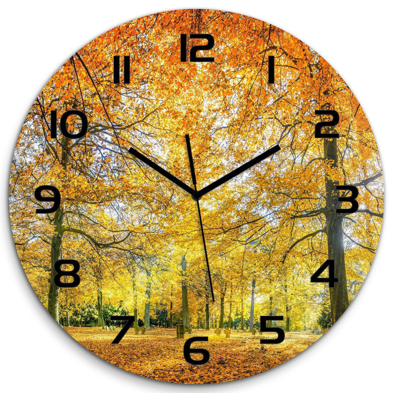 Jovaun Glass Wall Clock
