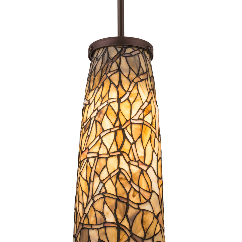 Yokota 1 - Light Mahogany Bronze Unique/Statement Pendant