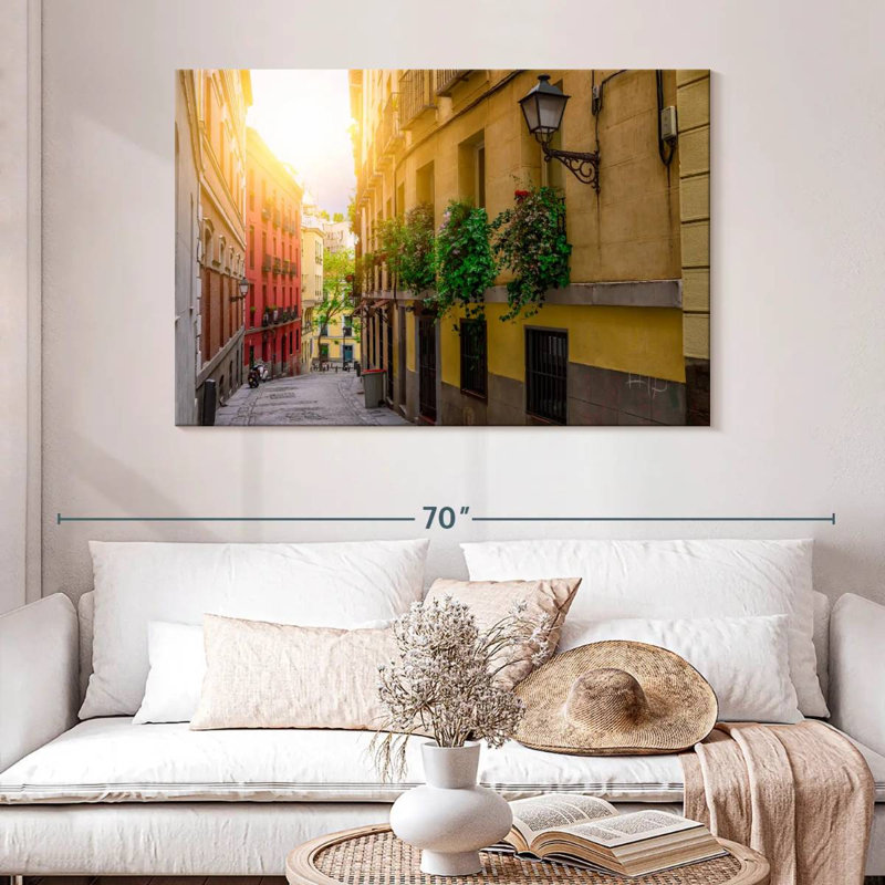 Vieille rue de Madrid, H 32 po x l 48 po
