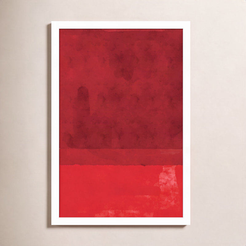 «Minimal Watercolor # 2» par Jay Stanley, impression sur bois encadrée, H 21 po x l 15 po, Blanc