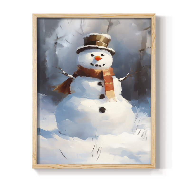 Art des Fêtes de Noël - série 2-CCCCLIXIX, reproduction encadrée - bois massif, Naturel, H 11 po x l 9 po