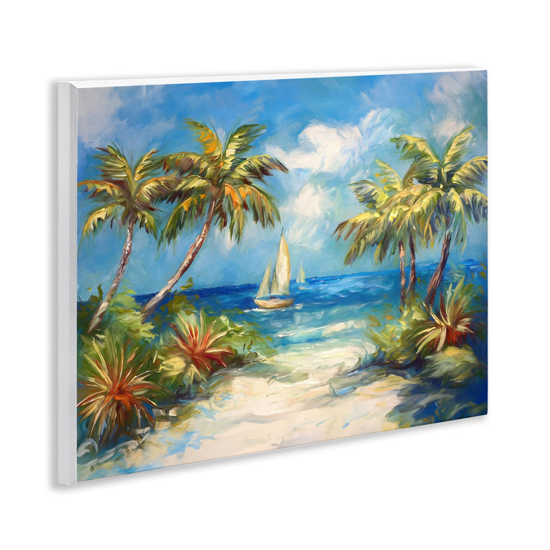 "Tropical Paradise Harbor", art mural par Ramona Murdock