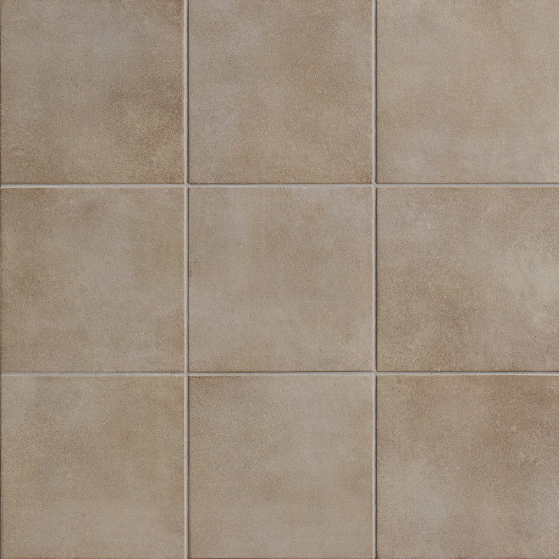 Poetic License 6'' W x 6'' L Porcelain Stone Look Singular Tile, Oyster