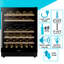 Baridi Dual Zone 59.5cm Freestanding 46 Bottle Wine Refrigerator with Reversible Door