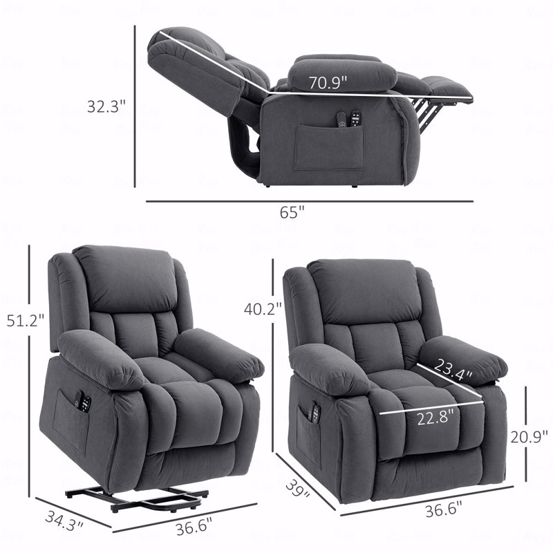 Avec fauteuil de massage pour adultes, gris
