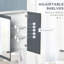 Armoire de salle de bain murale blanche avec miroir, 27 po x 30 po. 2 tablettes réglables et portes doubles. Miroirs avant pour une beauté rapide. Solution de rangement peu encombrante. . H 27,25 po x l 27,25 po x P 6,75 po