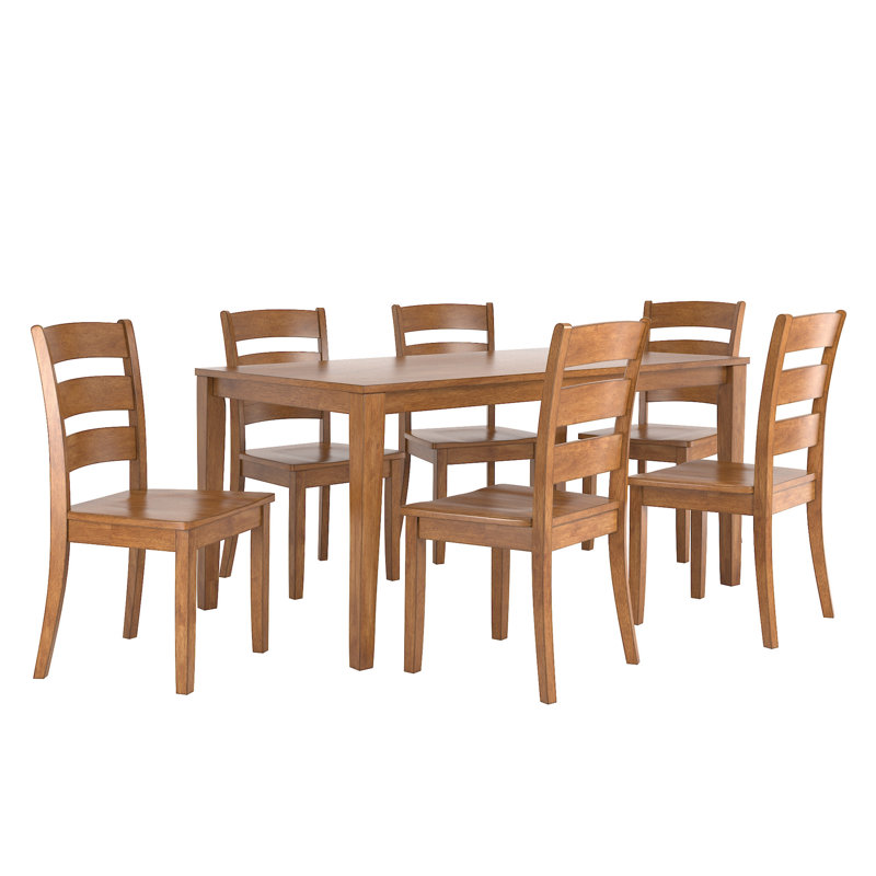Ensemble repas 6 personnes Alexa-Mae, Chêne