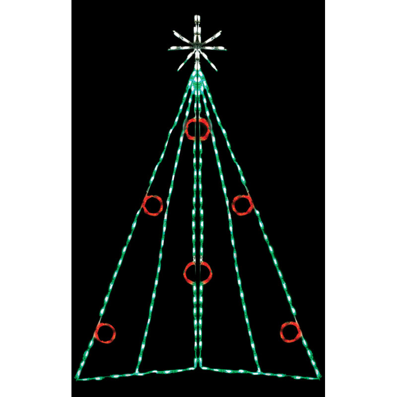 Arbre de Noël à DEL avec baies