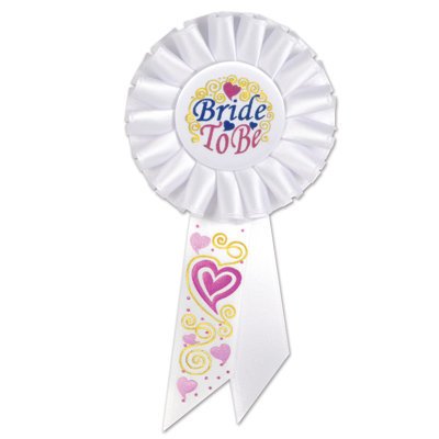 Rosette Bride To Be - paquet de 6 de 3 pi