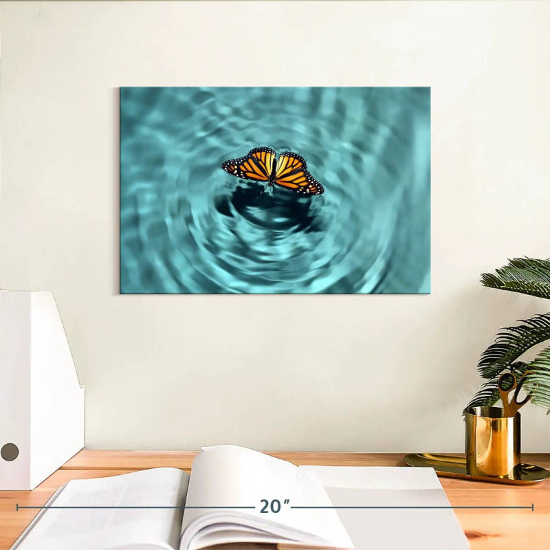 Butterfly Water, 8" H x 12" W