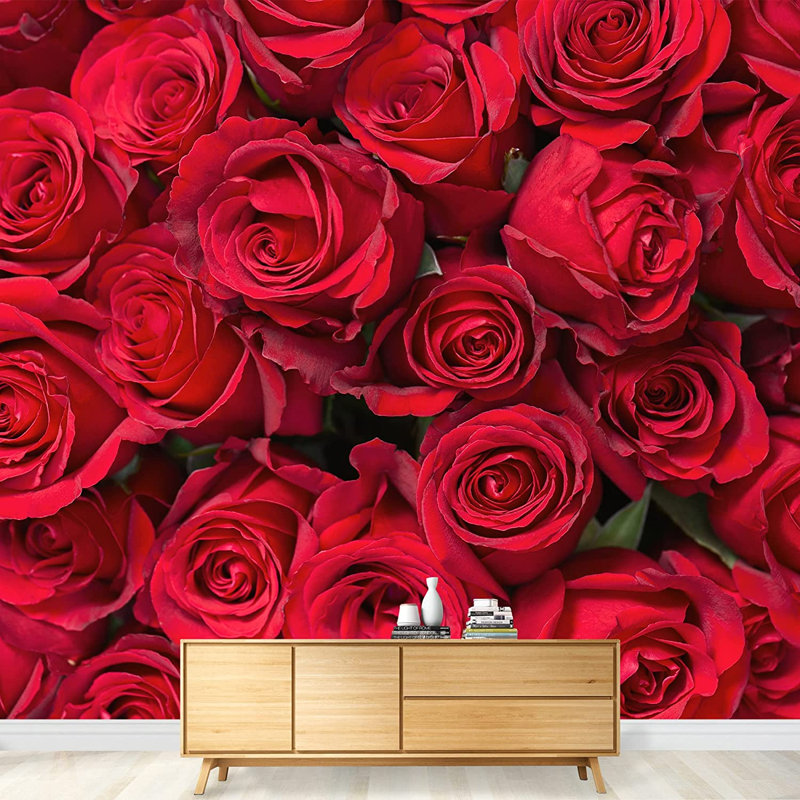 Élégante fleur rose M13, L 66 po x l 96 po