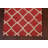 Geometric Handmade Tufted Wool Red/Beige Area Rug