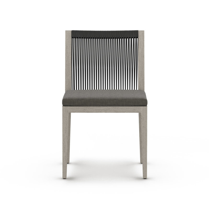 Dimitri Outdoor Dining Side Chair, Faye Sand, Gray