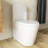 1.1/1.6 GPF Tornado Flush One-Piece Gloss White Toilet ,Siphonic S-Trap 12",Elongated Bowl With Soft Close Seat,Powerful Dual Flush MAP 1000G,Comfort Chair Seat ADA Height 17".-129126166