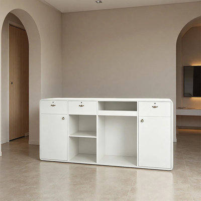 Table de comptoir moderne avec comptoir de réception moderne pour le hall d'entrée du bureau Espace de service à la clientèle du magasin de détail Aucun assemblage requis
