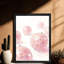 Art mural encadré noir et rose romantique avec disco rose, thème de la Saint-Valentin-1800472211